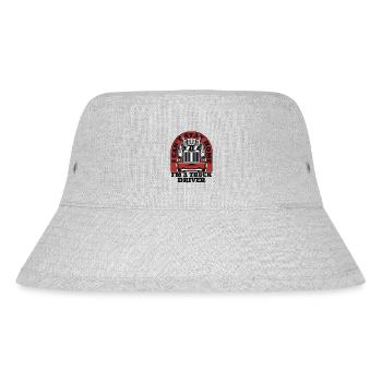 Ich kann nicht zu Hause bleiben Trucker Truckie Legends Liebhaber - Stanley/Stella recycelter Bucket Hat - Grau meliert - Vorne