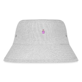 Tasche Rosa Einhorn T-Shirt Lustig Regenbogen Magisch - Stanley/Stella recycelter Bucket Hat - Grau meliert - Vorne