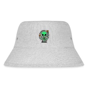 Skeleton - Stanley/Stella Recycled Bucket Hat - heather grey - Front