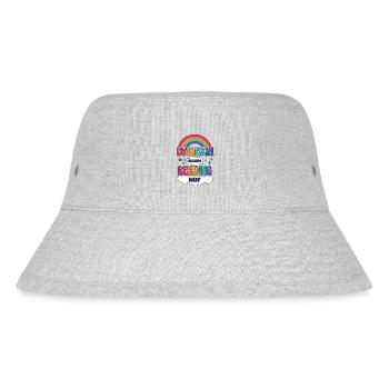 Dyslexia Makes Reading Nuf Dyslexia Apraxia - Stanley/Stella Recycled Bucket Hat - heather grey - Front