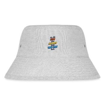 All Fun And Games Until You Use Italic Apraxia - Stanley/Stella Recycled Bucket Hat - heather grey - Front