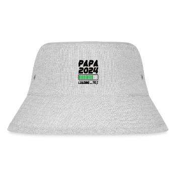 Papa 2024 Loading - Stanley/Stella recycelter Bucket Hat - Grau meliert - Vorne