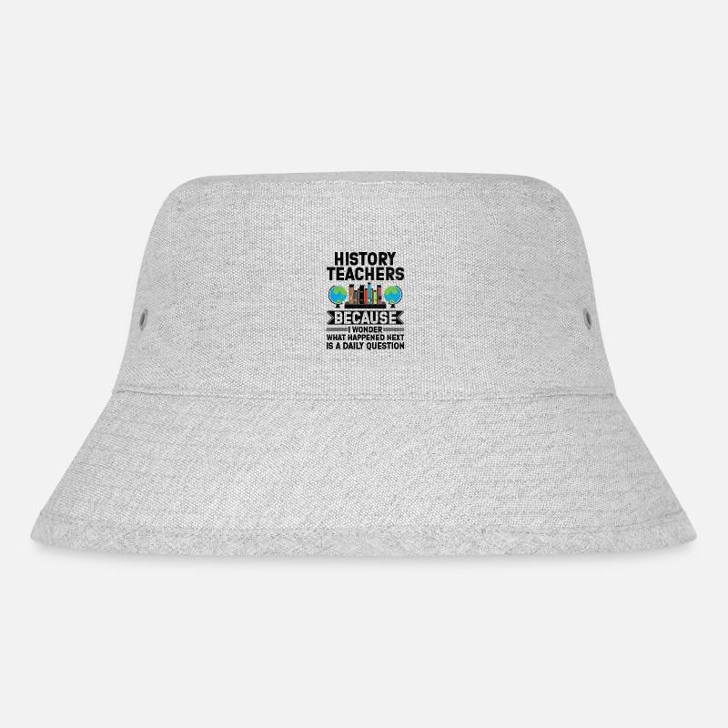 Geschichtslehrer Lustige Geschichtslehrer Sprüche - Stanley/Stella recycelter Bucket Hat - Grau meliert