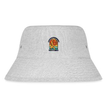 Retro Count Time Prison Guard Jail Guard - Stanley/Stella Recycled Bucket Hat - heather grey - Front
