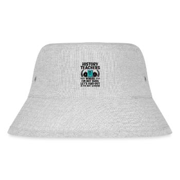 Geschichtslehrer Lustige Geschichtslehrer Sprüche - Stanley/Stella recycelter Bucket Hat - Grau meliert - Vorne