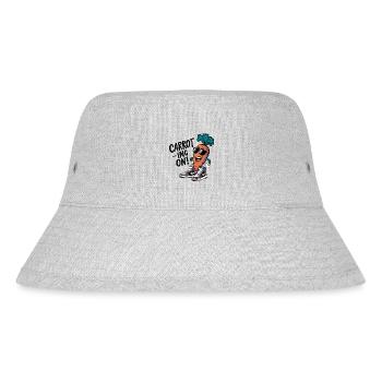 KAROTTE WEITER! - Stanley/Stella recycelter Bucket Hat - Grau meliert - Vorne