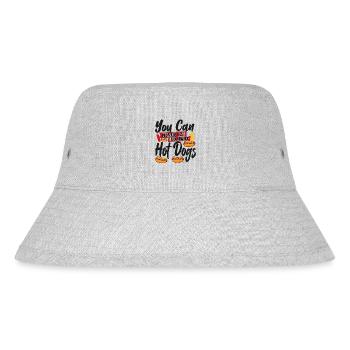 Hot Dog Adult You Can Never Eat - Stanley/Stella Recycled Bucket Hat - heather grey - Front