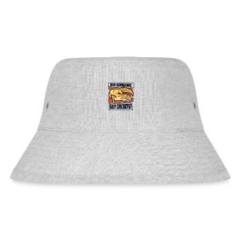 Hat jemand gesagt, Grillen, Gekkota, Schopfleopard, - Stanley/Stella recycelter Bucket Hat - Grau meliert - Vorne