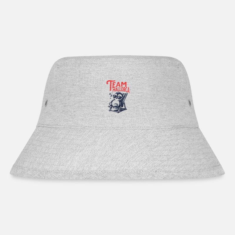 Mallorca Team Mallorca - Stanley/Stella recycelter Bucket Hat - Grau meliert