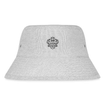 birthday June 2018 June anniversary 2018 - Stanley/Stella Recycled Bucket Hat - heather grey - Front