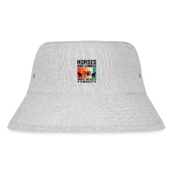 Horse Photography Horseback Riding Horses Hobby Ph - Stanley/Stella Recycled Bucket Hat - heather grey - Front