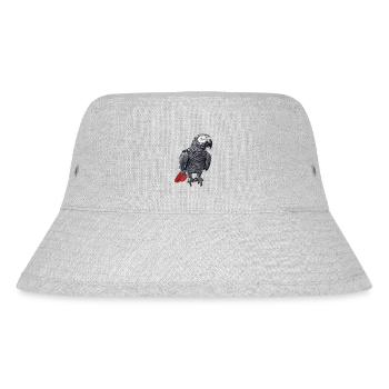 Graupapageien Graupapagei - Stanley/Stella recycelter Bucket Hat - Grau meliert - Vorne