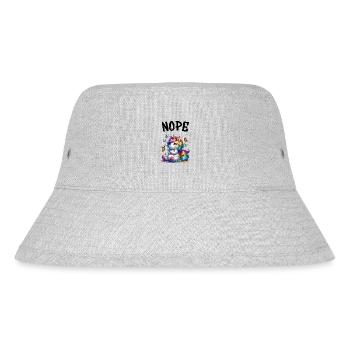 Licorne disant non Garçon et fille Créature mythique - Bob recyclé Stanley/Stella - gris chiné - Devant
