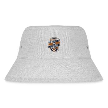 Education Is Important But Axe Throwing Is - Stanley/Stella Recycled Bucket Hat - heather grey - Front