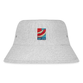Hot Dog Adult Retro Vintage Hot - Stanley/Stella recycelter Bucket Hat - Grau meliert - Vorne