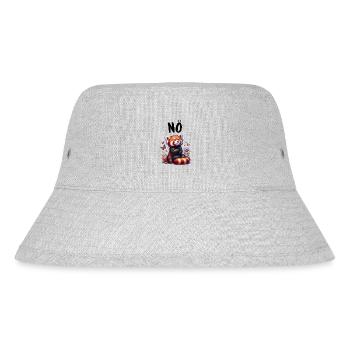 Roter Panda Lustiger Spruch Nö Feuerfuchs - Stanley/Stella recycelter Bucket Hat - Grau meliert - Vorne