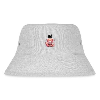 Roter Panda Lustiger Spruch Nö Feuerfuchs - Stanley/Stella recycelter Bucket Hat - Grau meliert - Vorne