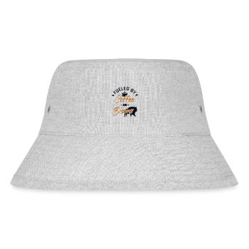 Fueled by Coffee and Bisons Buffalo Bovinae Lover - Stanley/Stella Recycled Bucket Hat - heather grey - Front