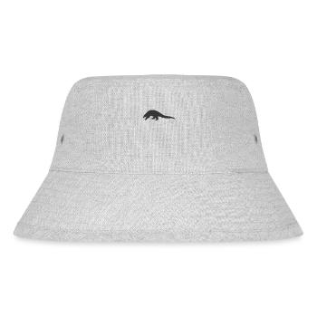 Pangolin Sillouhette T-Shirt Gefährdete Arten - Stanley/Stella recycelter Bucket Hat - Grau meliert - Vorne