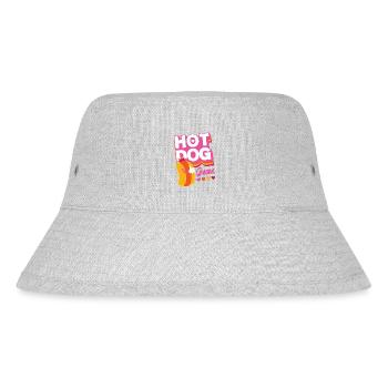 Hot Dog Adult Queen Hot Dog Queen - Stanley/Stella Recycled Bucket Hat - heather grey - Front