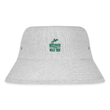 Motorrad Motocross Bike Racing Motorsport - Stanley/Stella recycelter Bucket Hat - Grau meliert - Vorne