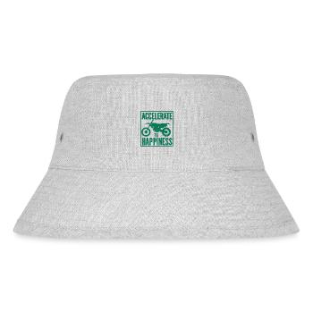 Motorrad Motocross Bike Racing Motorsport - Stanley/Stella recycelter Bucket Hat - Grau meliert - Vorne
