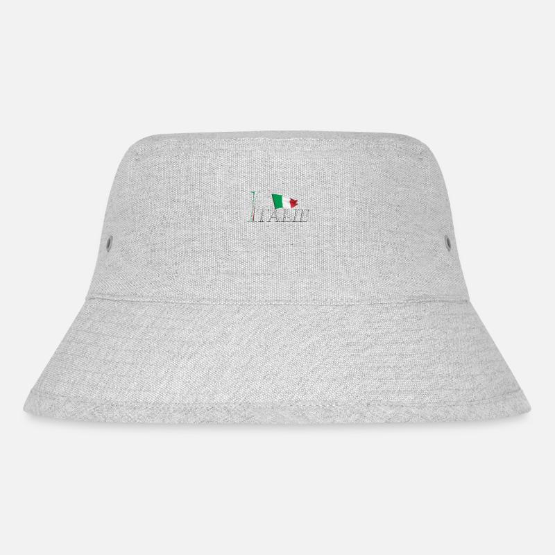 Élegant au Design Moderne avec le Drapeau Italien - Bob recyclé Stanley/Stella - gris chiné