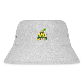 Lemon Lemons Juice Shop Lemon Summer Fruit - Stanley/Stella Recycled Bucket Hat - heather grey - Front