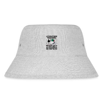 Literature Teacher School Teacher Funny Teachers S - Stanley/Stella Recycled Bucket Hat - heather grey - Front