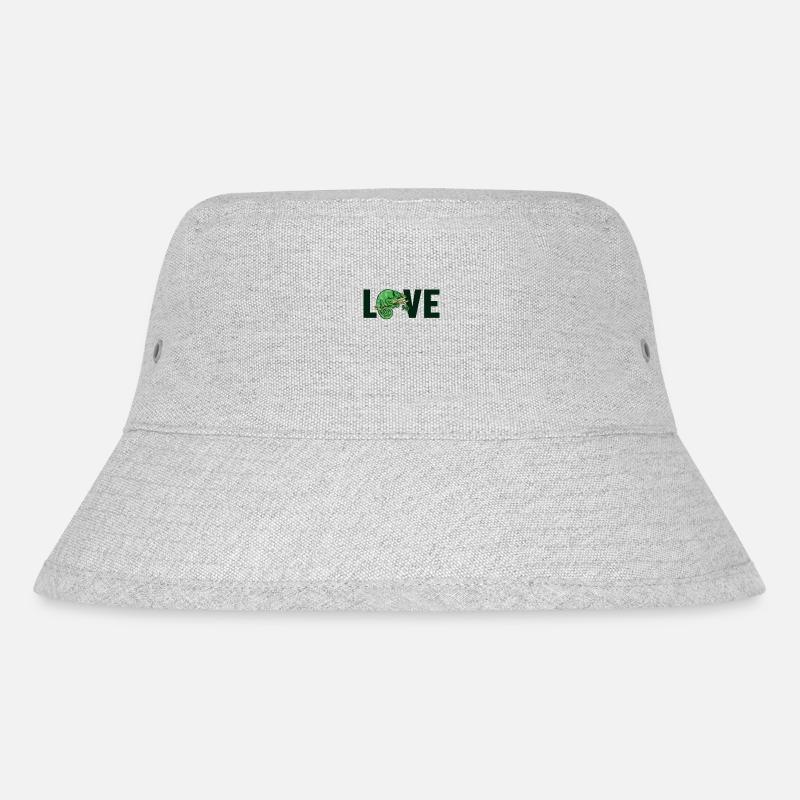 Love Panther Verschleierte Chamaeleonidae Liebhaber Chamäleon - Stanley/Stella recycelter Bucket Hat - Grau meliert