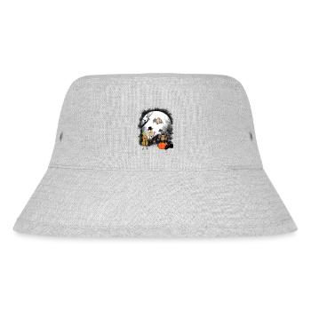 Erdnüsse Erdnuss Halloween Mitternacht - Stanley/Stella recycelter Bucket Hat - Grau meliert - Vorne