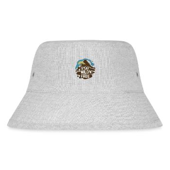 STAY WILD AND FREE - Stanley/Stella Recycled Bucket Hat - heather grey - Front