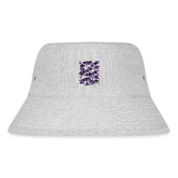 Ocean Camouflage – Meeresleben im Tarnstil - Stanley/Stella recycelter Bucket Hat - Grau meliert - Vorne