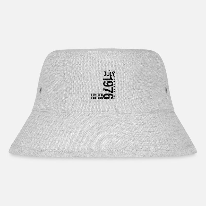 Geburtstag 1976 Juli 1976 Juli 1976 - Stanley/Stella recycelter Bucket Hat - Grau meliert