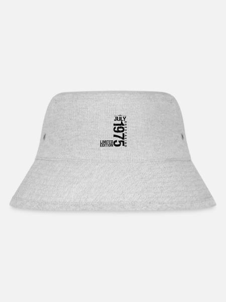 Geburtstag 1975 Juli 1975 Juli 1975 - Stanley/Stella recycelter Bucket Hat - Grau meliert