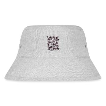 Ocean Camouflage – Meeresleben im Tarnstil - Stanley/Stella recycelter Bucket Hat - Grau meliert - Vorne