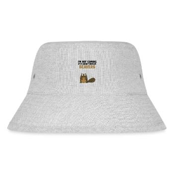 Komme nicht, wenn es nicht um eurasische Biber geht - Stanley/Stella recycelter Bucket Hat - Grau meliert - Vorne