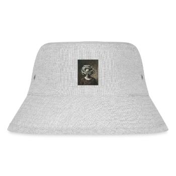 Zu viele Drähte - Stanley/Stella recycelter Bucket Hat - Grau meliert - Vorne