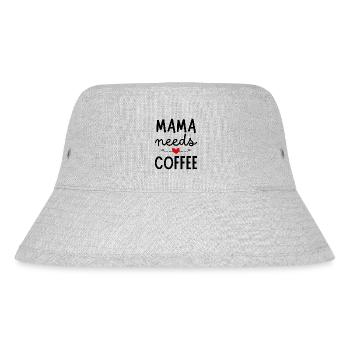 Mama needs Coffee - Stanley/Stella Recycled Bucket Hat - heather grey - Front