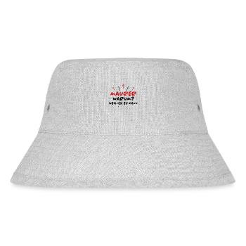 Maurer Spruch Baustelle Lustiges Maurer Geschenk - Stanley/Stella recycelter Bucket Hat - Grau meliert - Vorne