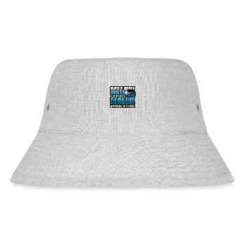 Always Be A Seagull - Lustiges Möwen - Stanley/Stella recycelter Bucket Hat - Grau meliert - Vorne