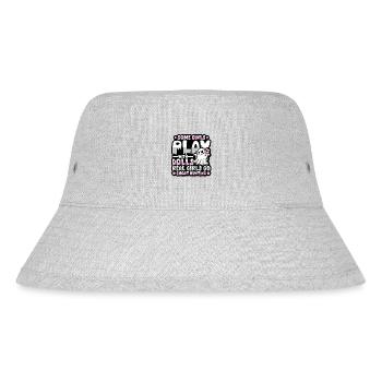 Echte Mädchen Gehen Geister Jagen - Stanley/Stella recycelter Bucket Hat - Grau meliert - Vorne