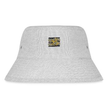 Ommmm Buddhist Symbol Statue Priest Buddhism - Stanley/Stella Recycled Bucket Hat - heather grey - Front