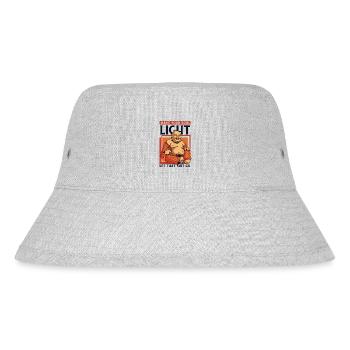 Mach deine Seele Licht Buddhistische Symbolstatue - Stanley/Stella recycelter Bucket Hat - Grau meliert - Vorne