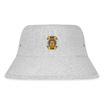 Stay Zen Buddhist Statue Symbol Priester Buddhismus - Stanley/Stella recycelter Bucket Hat - Grau meliert - Vorne