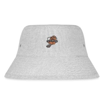 Ich bin der Damm Eurasischer Castor canadensis Biber - Stanley/Stella recycelter Bucket Hat - Grau meliert - Vorne