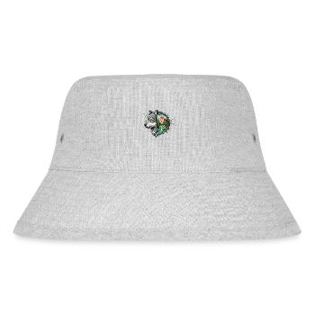 Wildnis im Inneren des Bären Retro Vintage - Stanley/Stella recycelter Bucket Hat - Grau meliert - Vorne