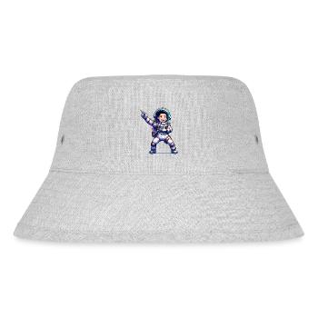 Glücklicher Astronaut - Stanley/Stella recycelter Bucket Hat - Grau meliert - Vorne