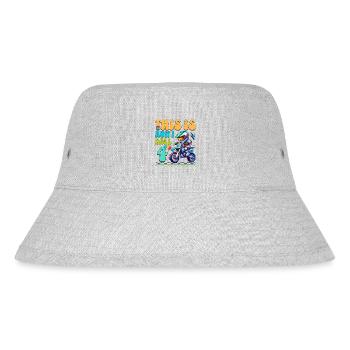 Motocross 4th Birthday - Stanley/Stella Recycled Bucket Hat - heather grey - Front
