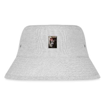 Baboon Paviane Pavian - Stanley/Stella recycelter Bucket Hat - Grau meliert - Vorne